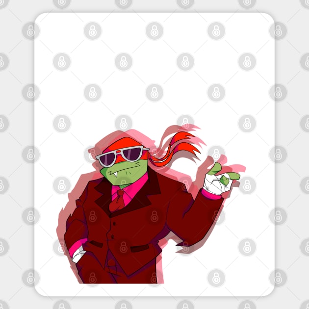 Snazzy Suit Raph Magnet by Beansprout Doodles